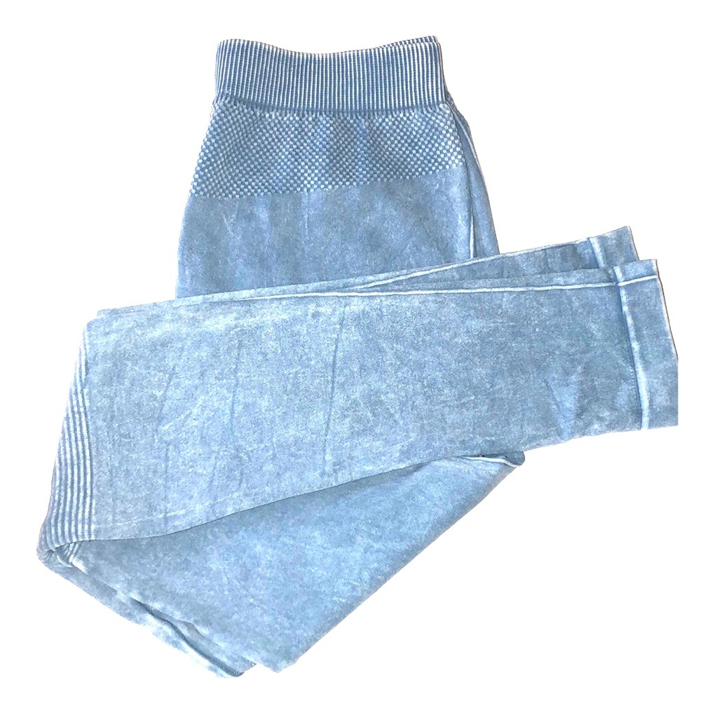 Light denim leggings